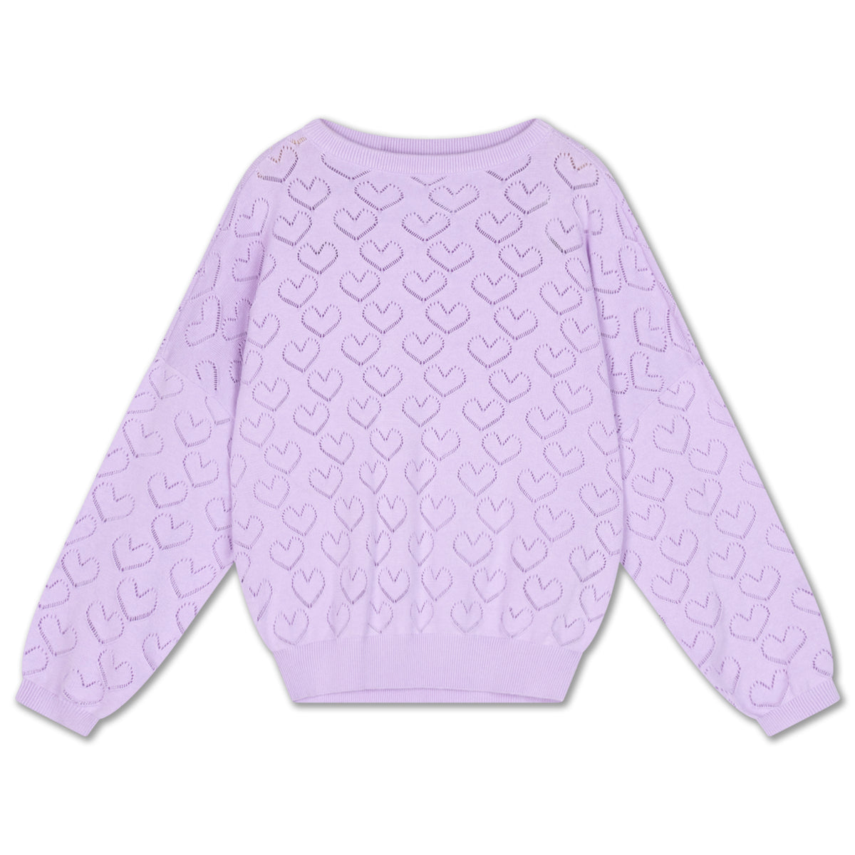 knit slouchy sweater - soft glacier bloom