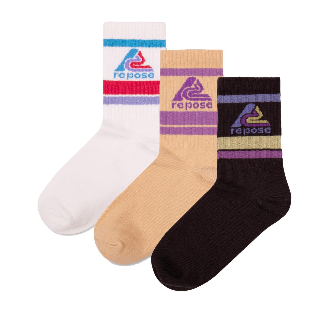 3 pack sporty socks - logo