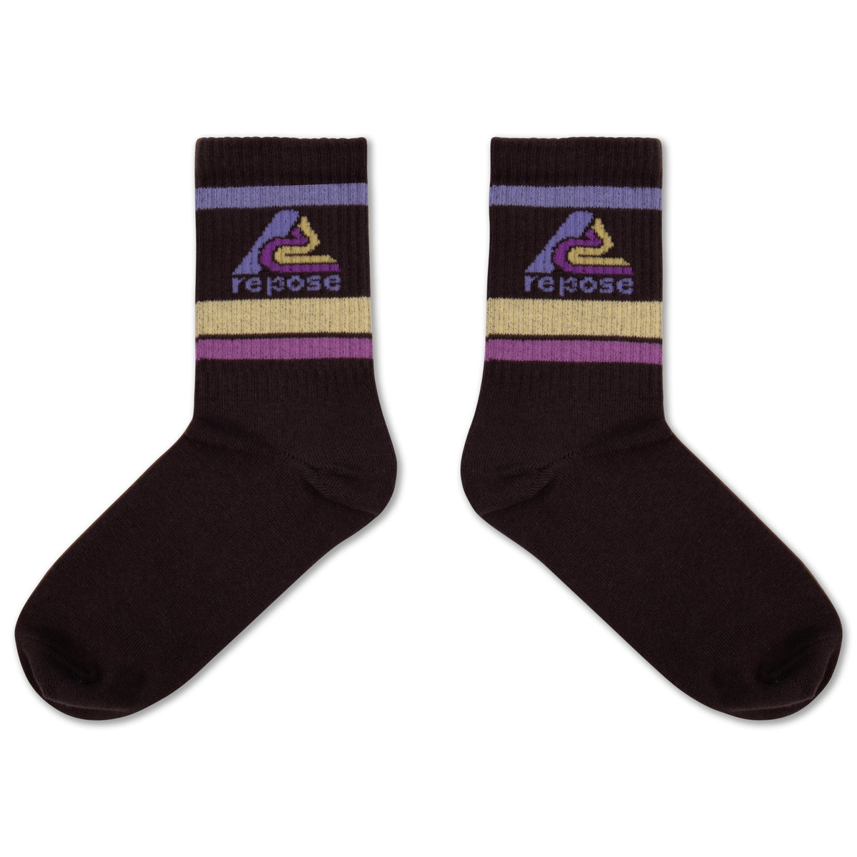 sporty sock - midnight teal logo