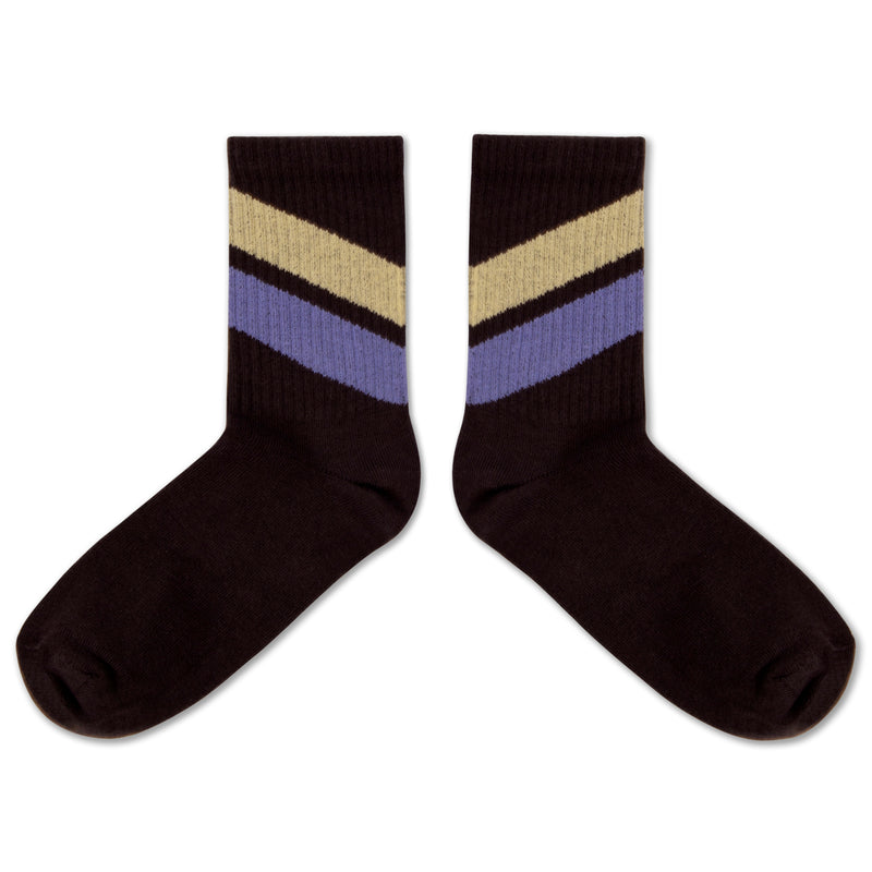 sporty socks - midnight teal stripe