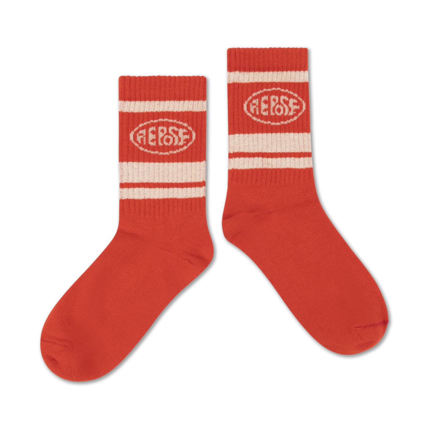 sporty sock - radiant red logo