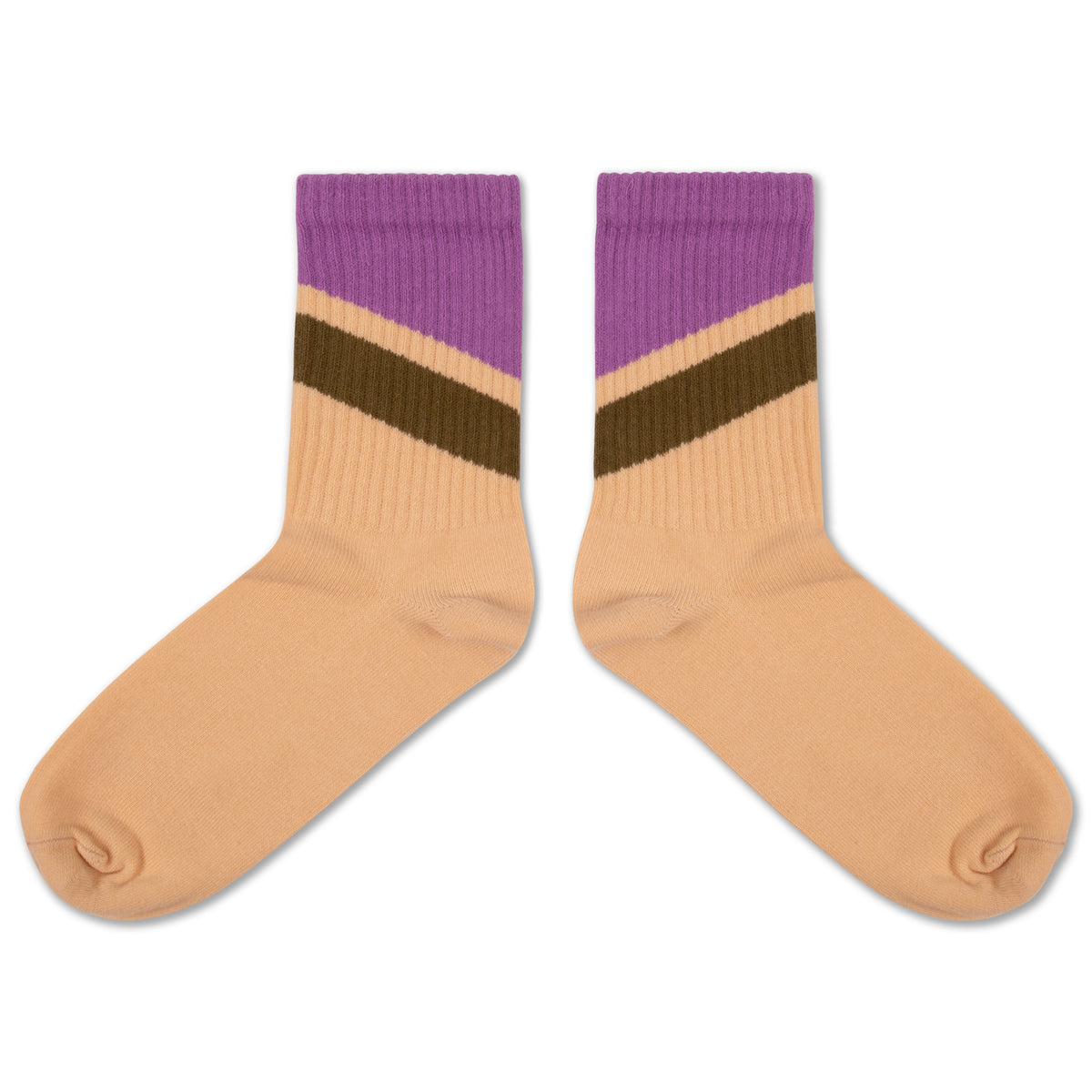 sporty socks - sand stipe