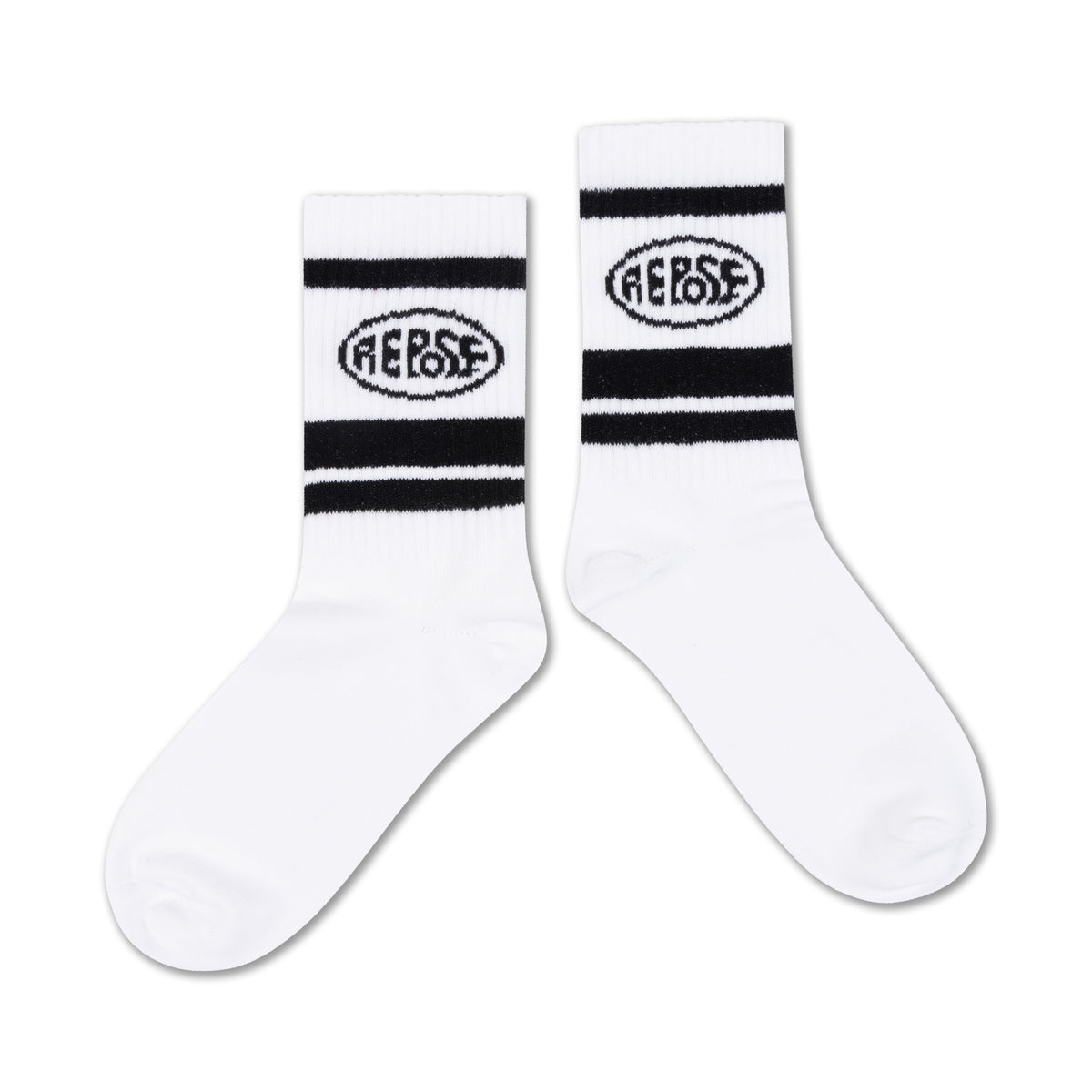 sporty sock - white logo