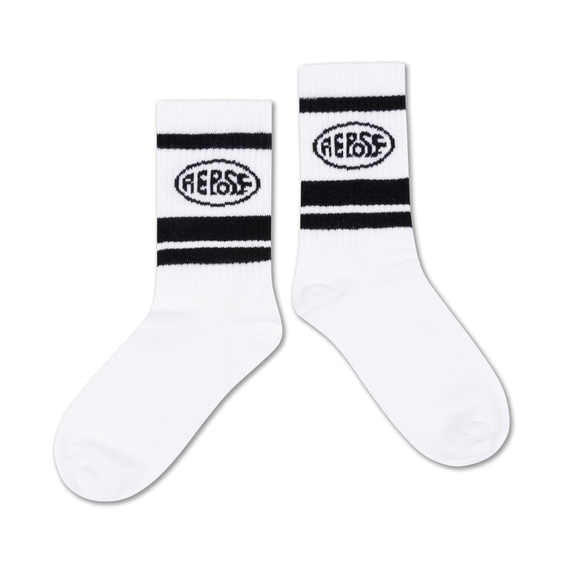 sporty sock - white logo