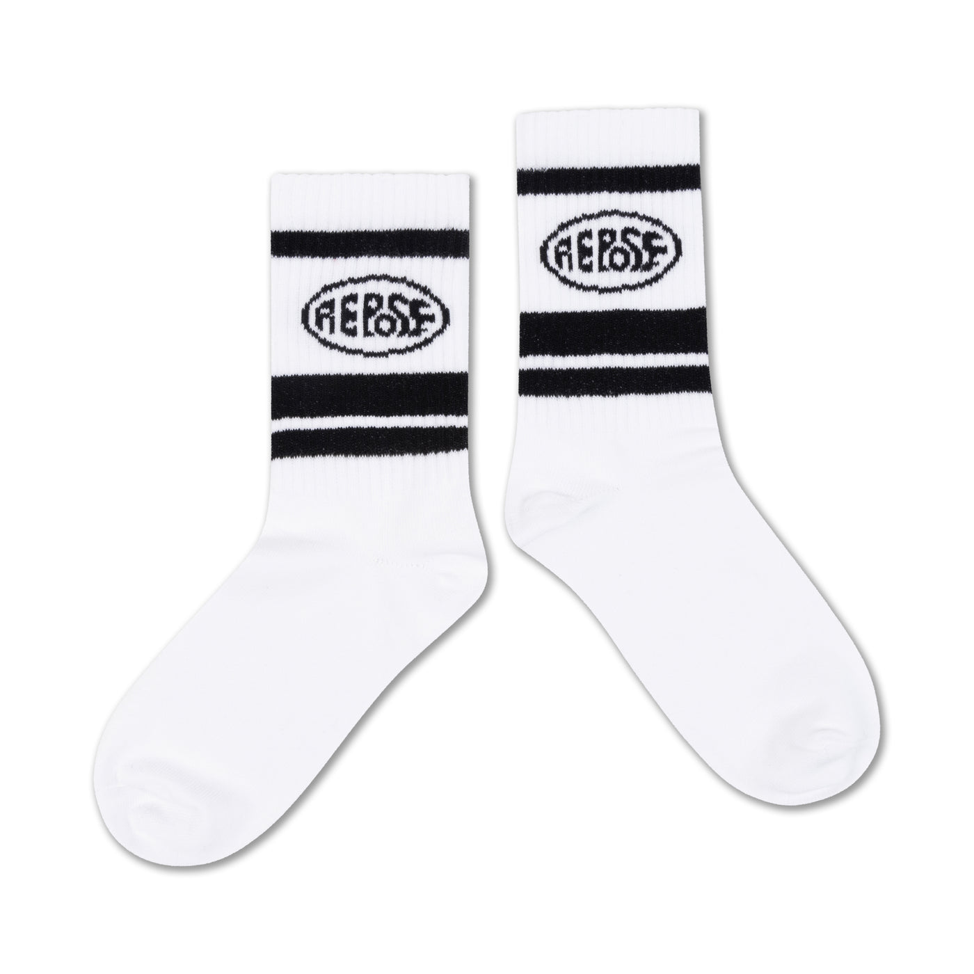 sporty sock - white logo