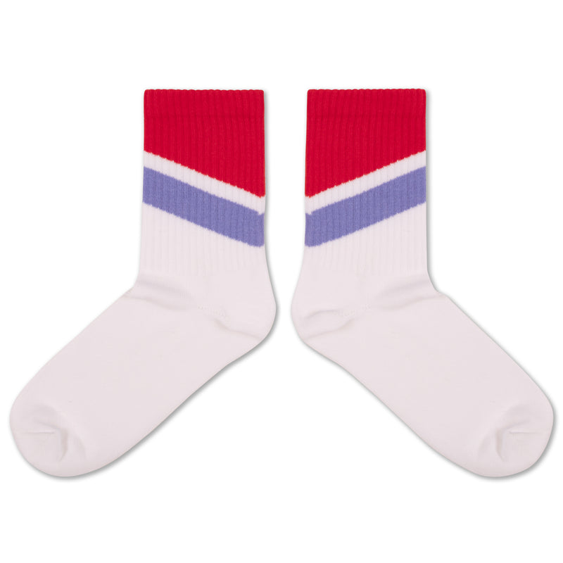sporty socks - white stripe