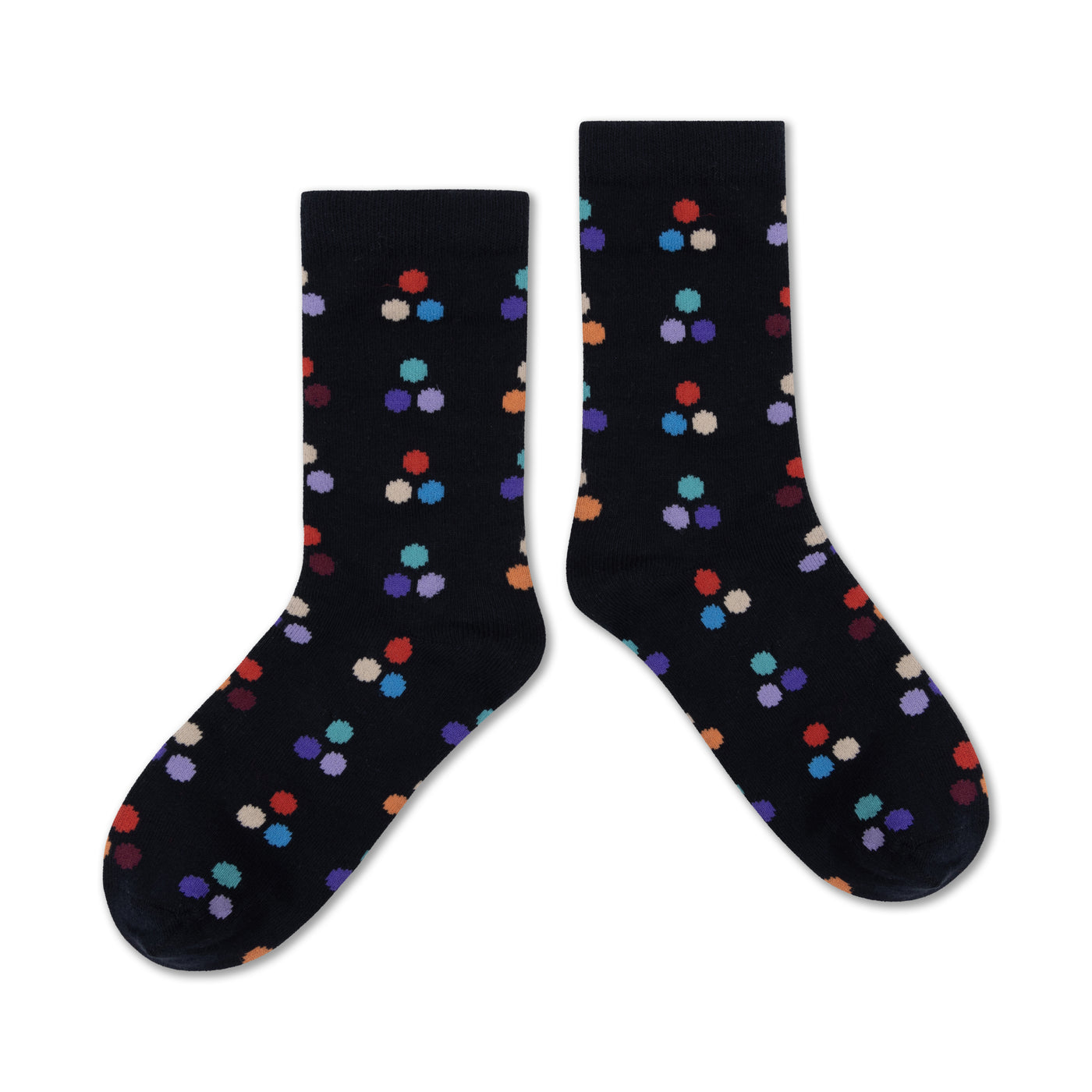socks - graphite night multi dot