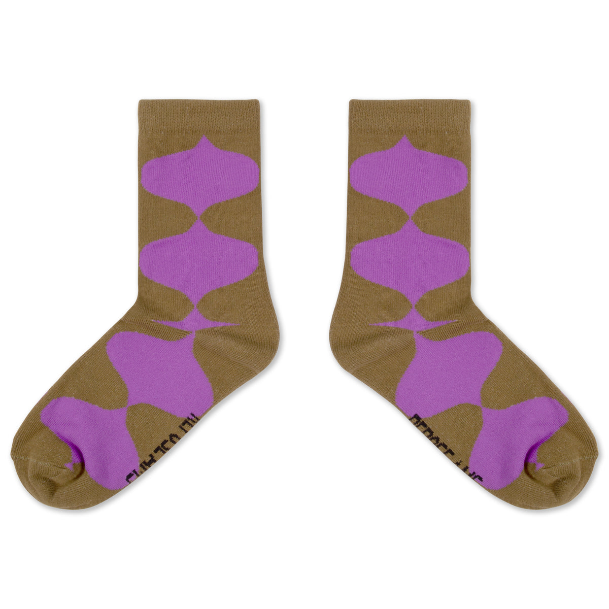 socks - soft harlequin khaki