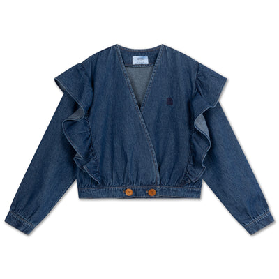 nutty jacket - rinsed denim blue