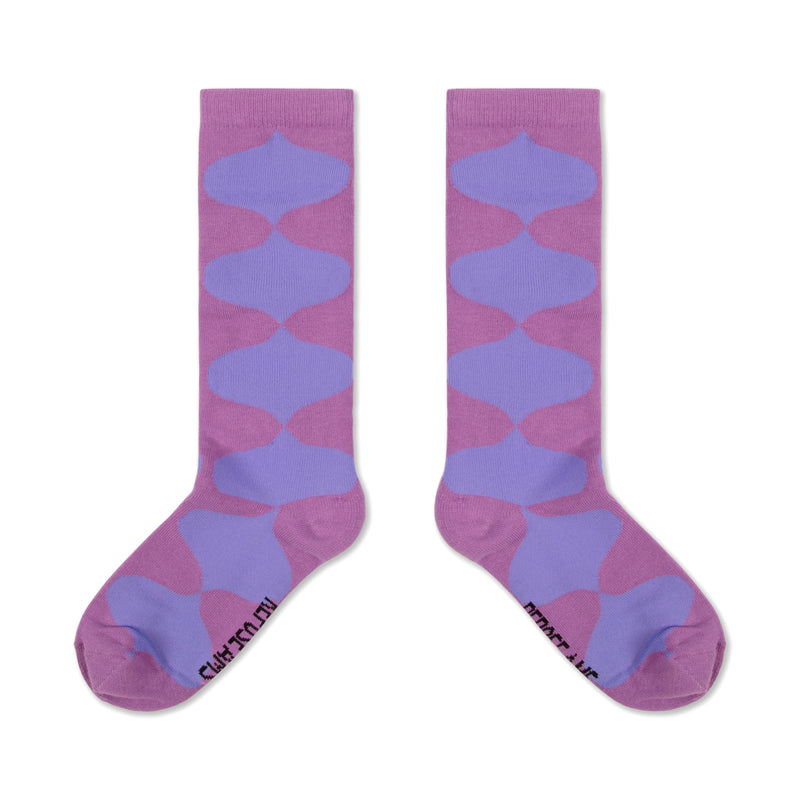 knee socks - soft harlequin bloom