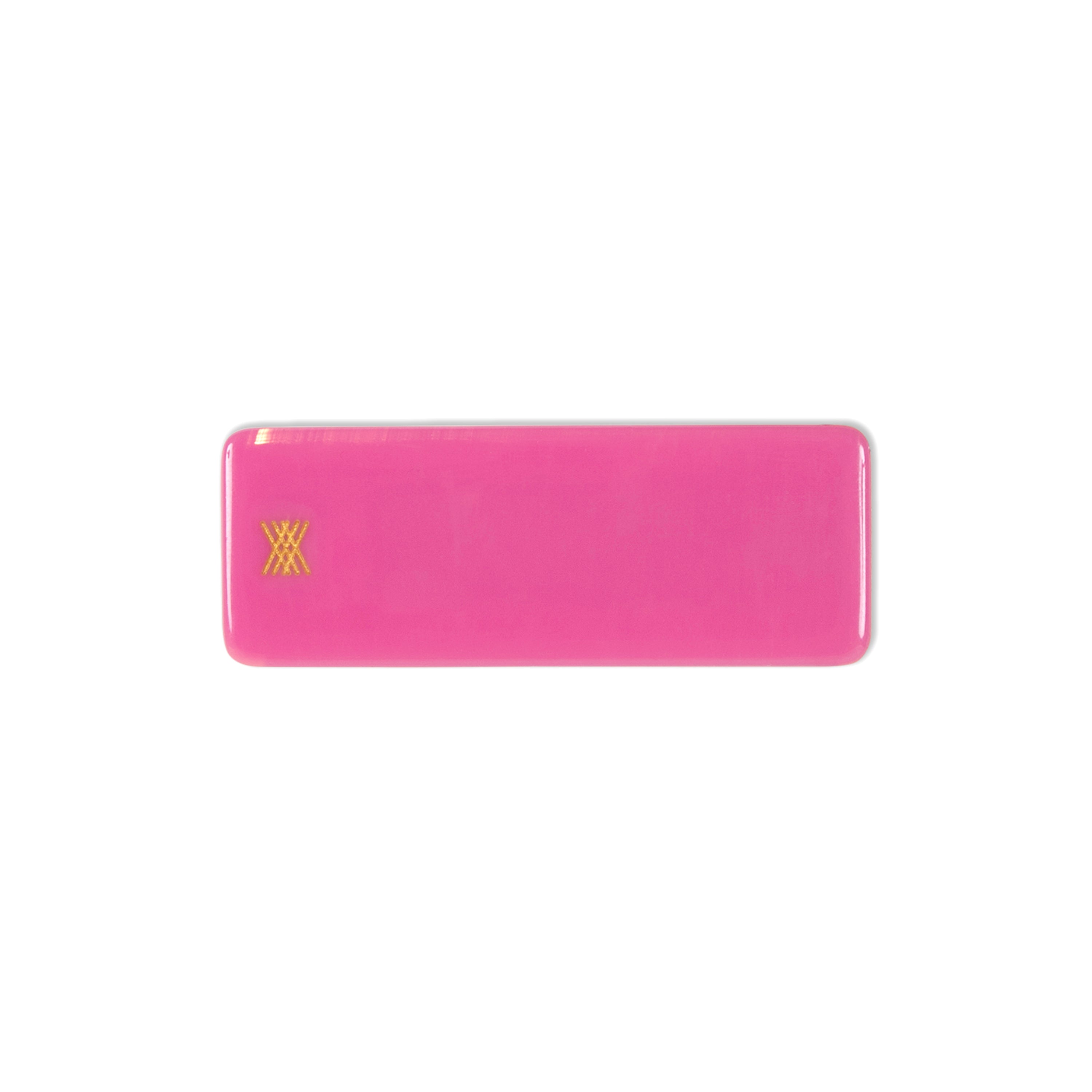 squared hair clip - dusty mauve