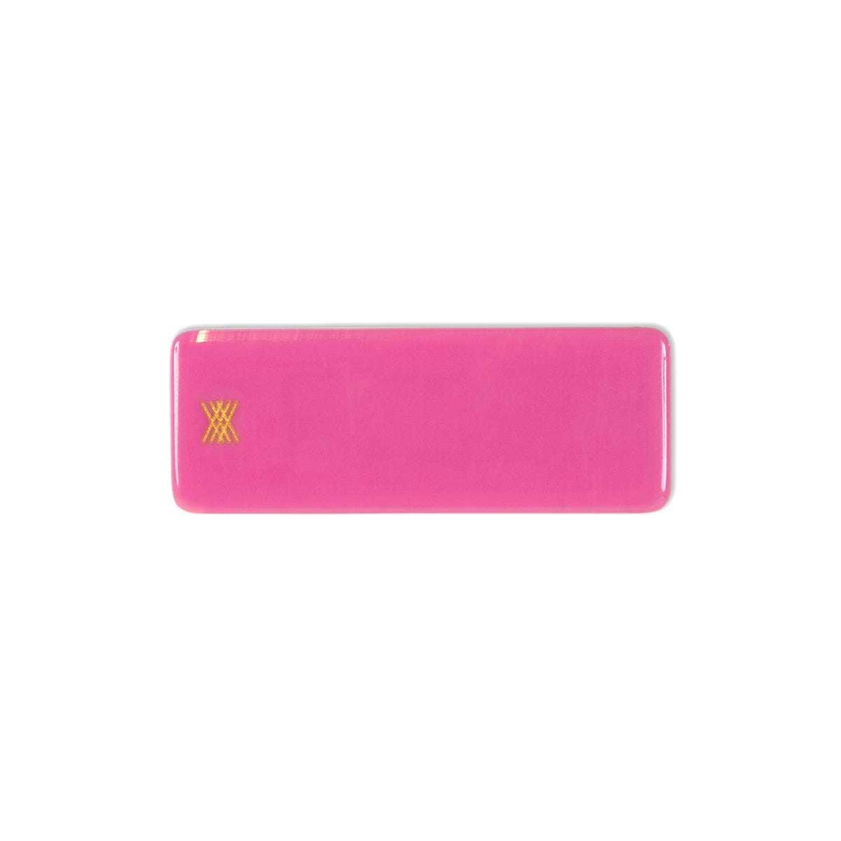 squared hair clip - dusty mauve