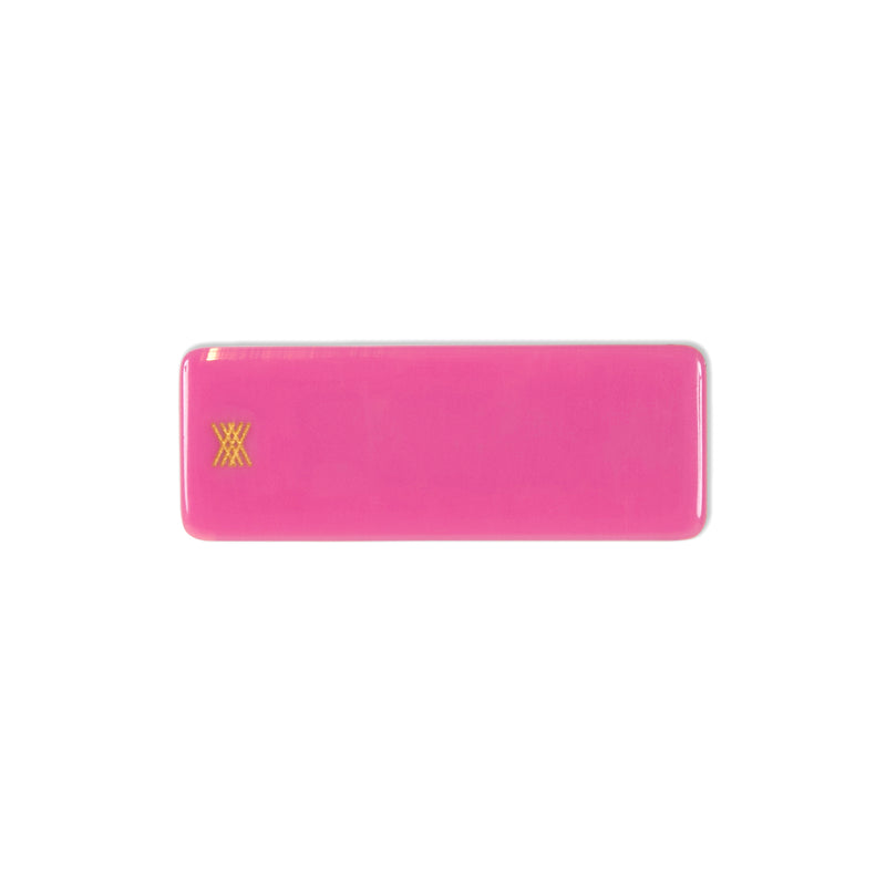 squared hair clip - dusty mauve