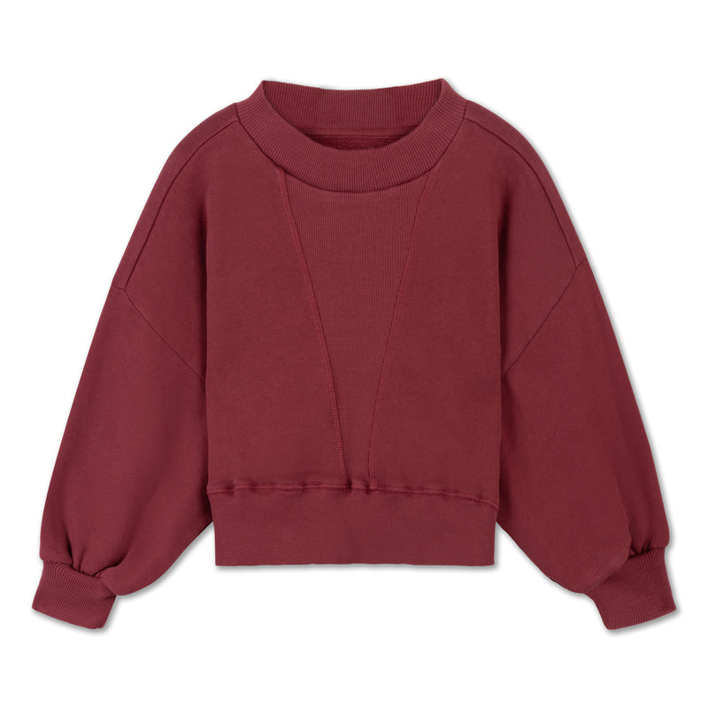 city sweater - royal burgundy