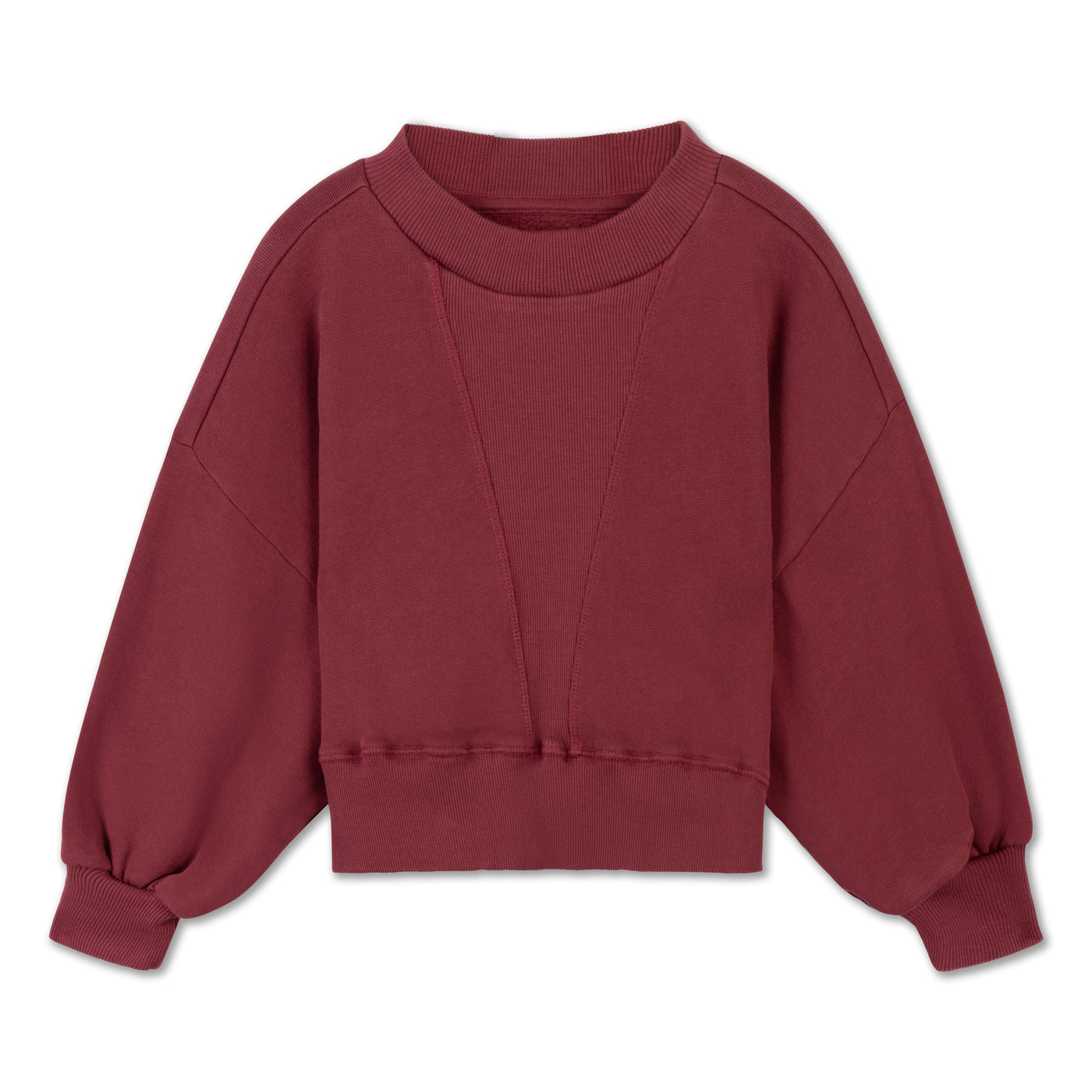 city sweater - royal burgundy