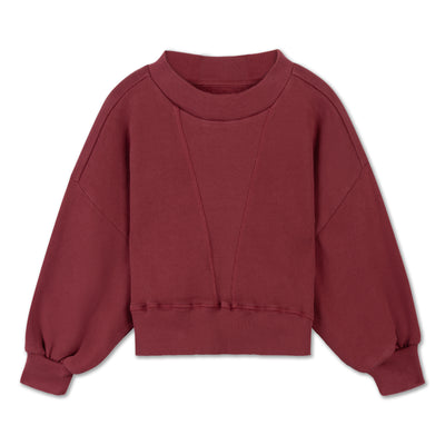 city sweater - royal burgundy