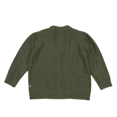 Repose Ams. - Knitted cardigan army green 4y