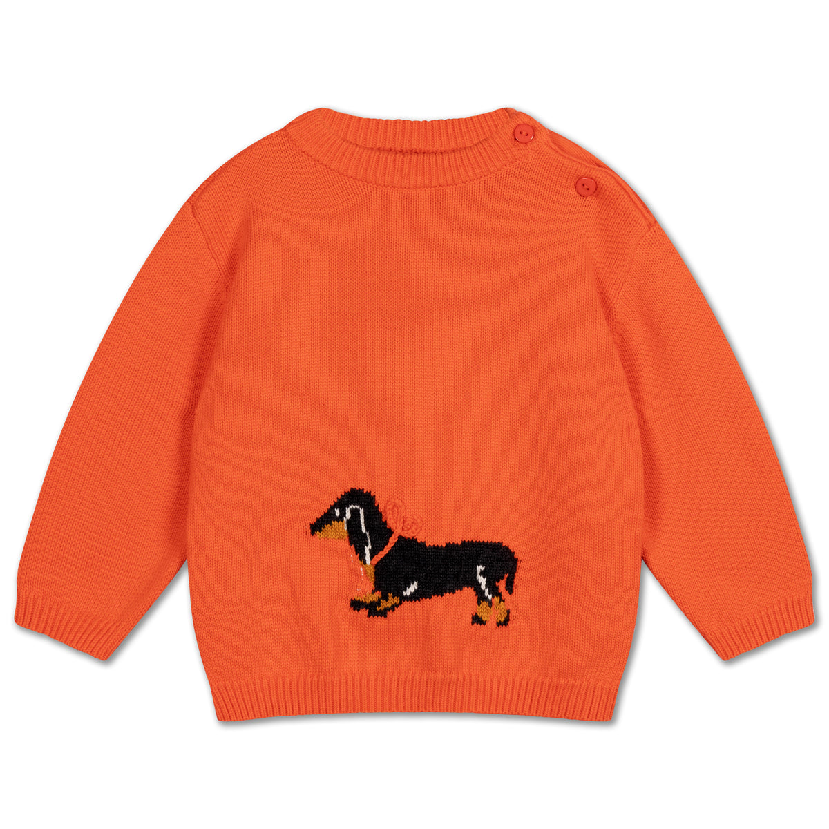 Strick-Pullover - Strahlend rot