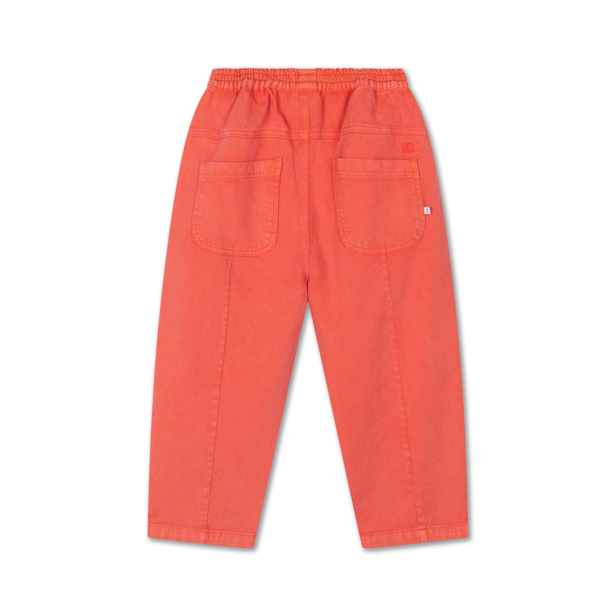 wide pant - washed flame red
