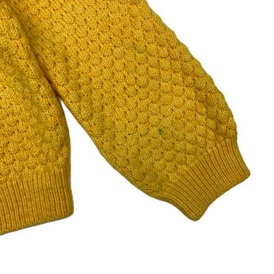 Misha & Puff - popcorn cardigan yellow 5/6y