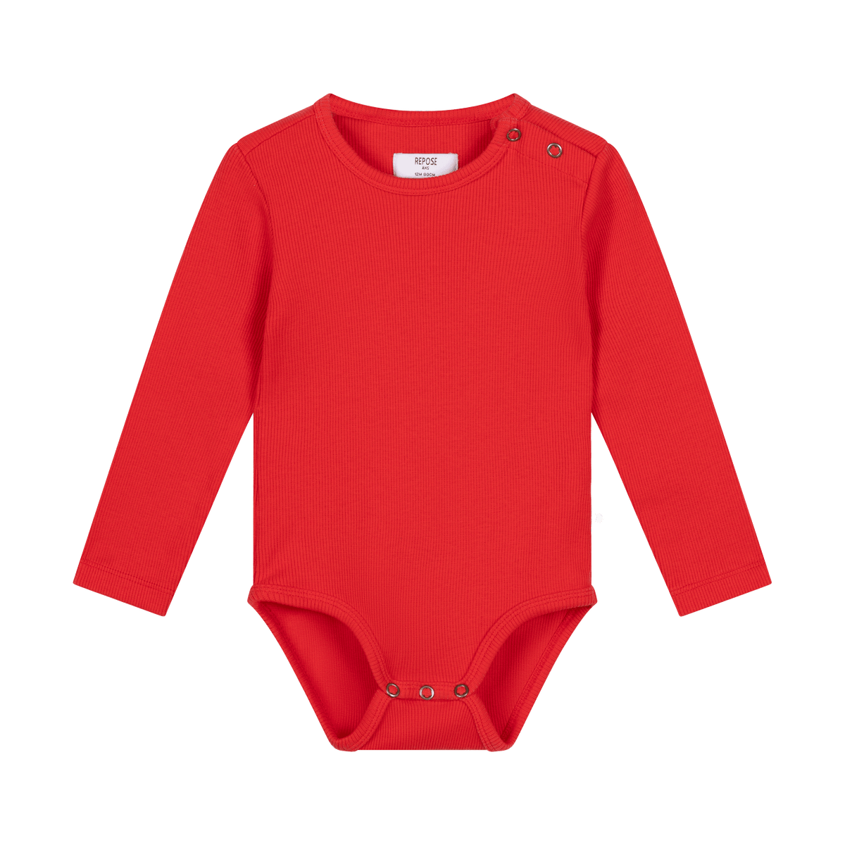 bodysuit LS - firecracker red