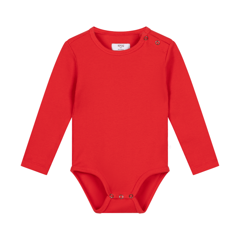bodysuit LS - firecracker red