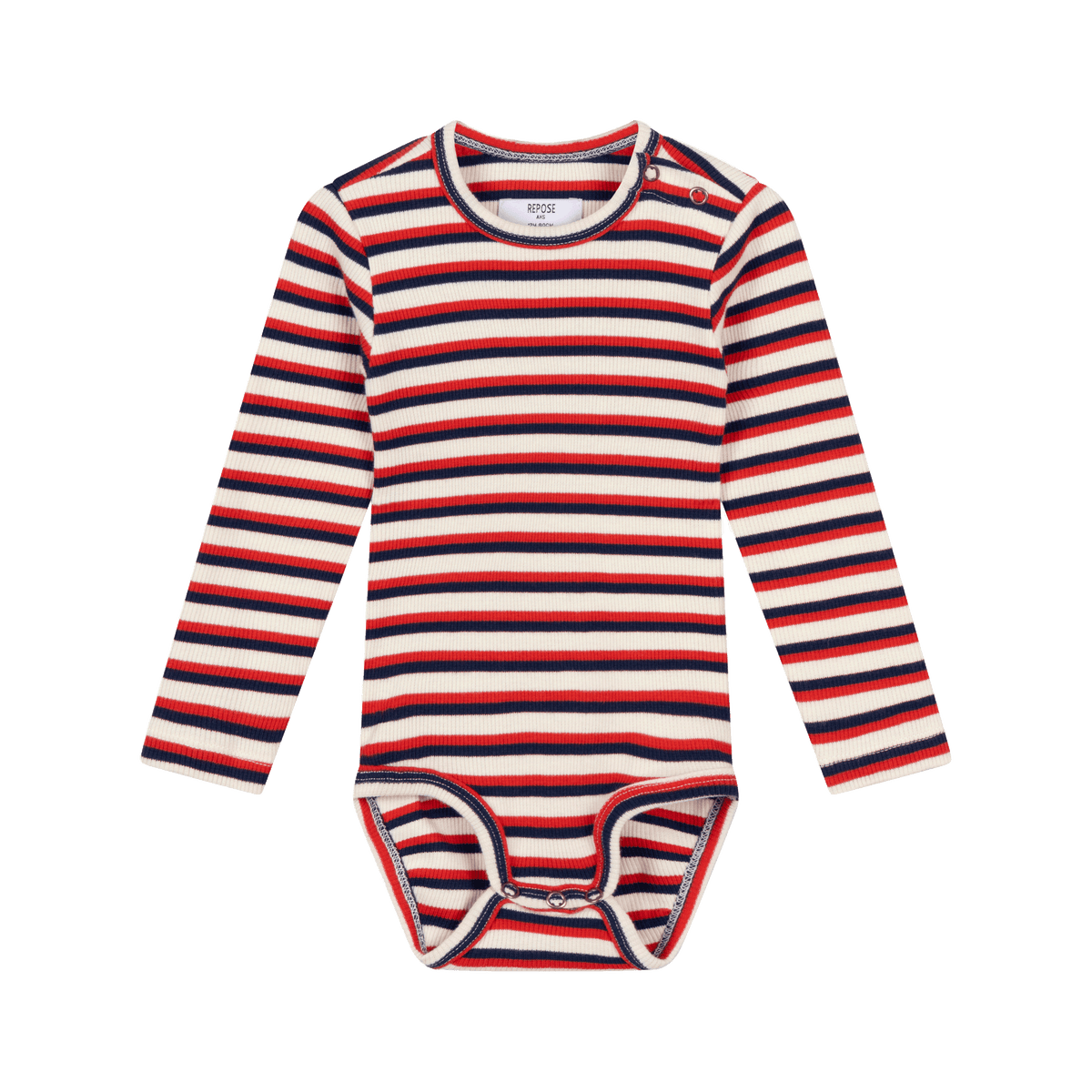 bodysuit LS - ivy stripe