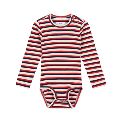 bodysuit LS - ivy stripe