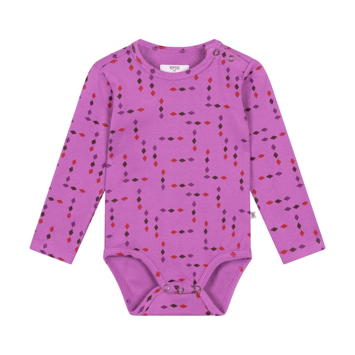 bodysuit LS - pixel diamond