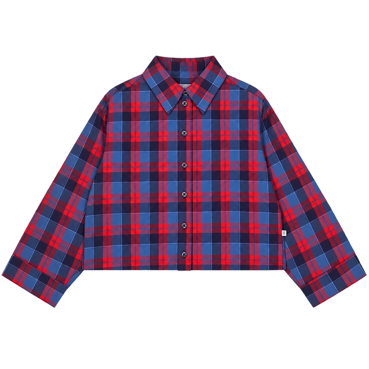 boxy blouse long sleeve - club check