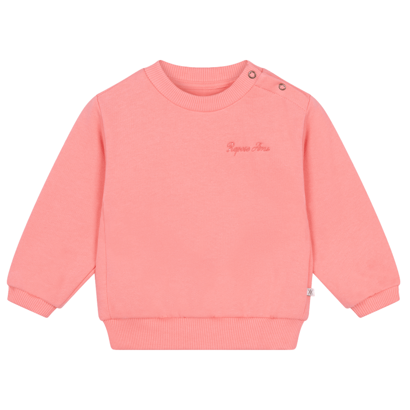 cozy drop sweater - cheeky flamingo
