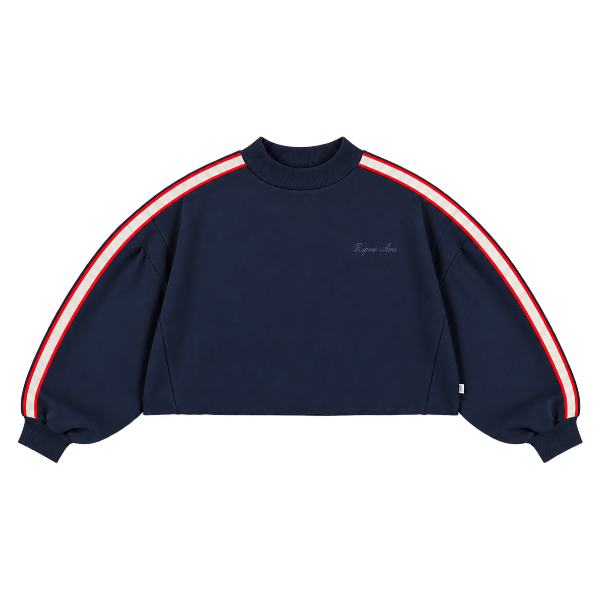 crop heart sweater - blue note