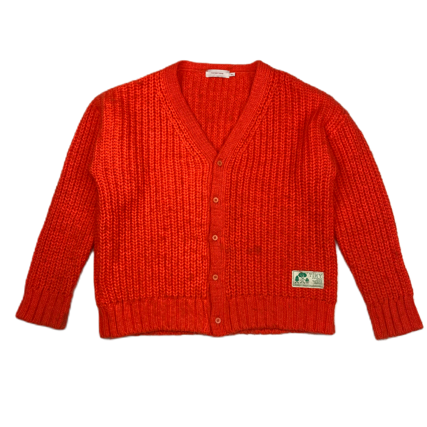 Tiny Cottons - Cardigan fire red 12y