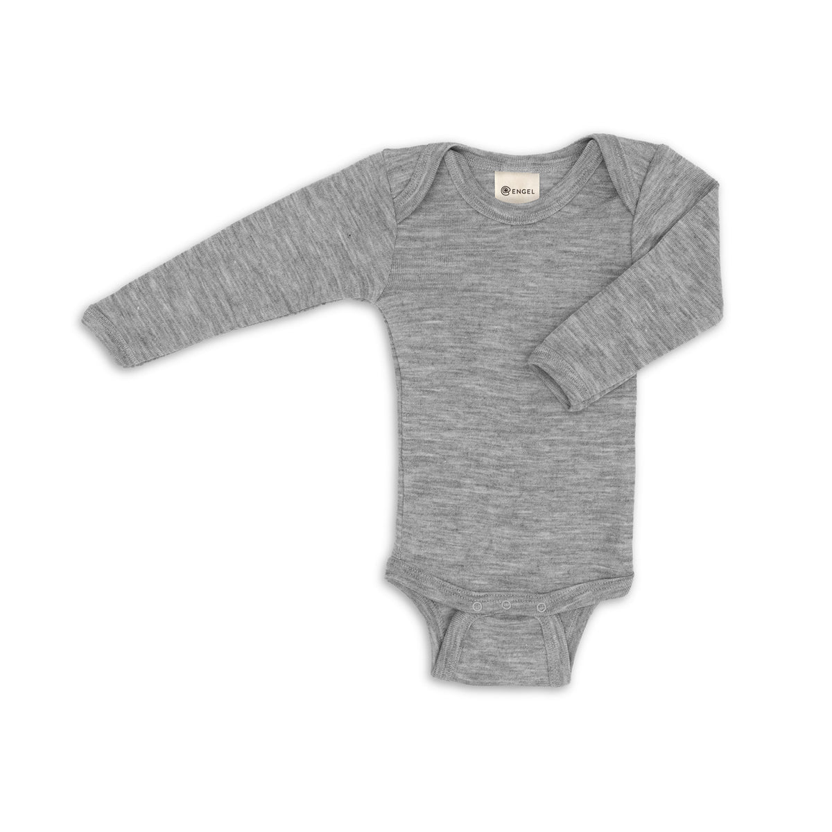 Engel Natur - wool silk body grey melange