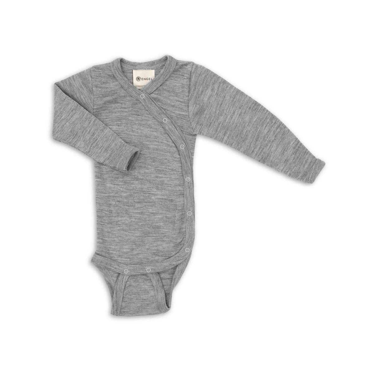 Engel Natur - wool silk wrap body grey melange