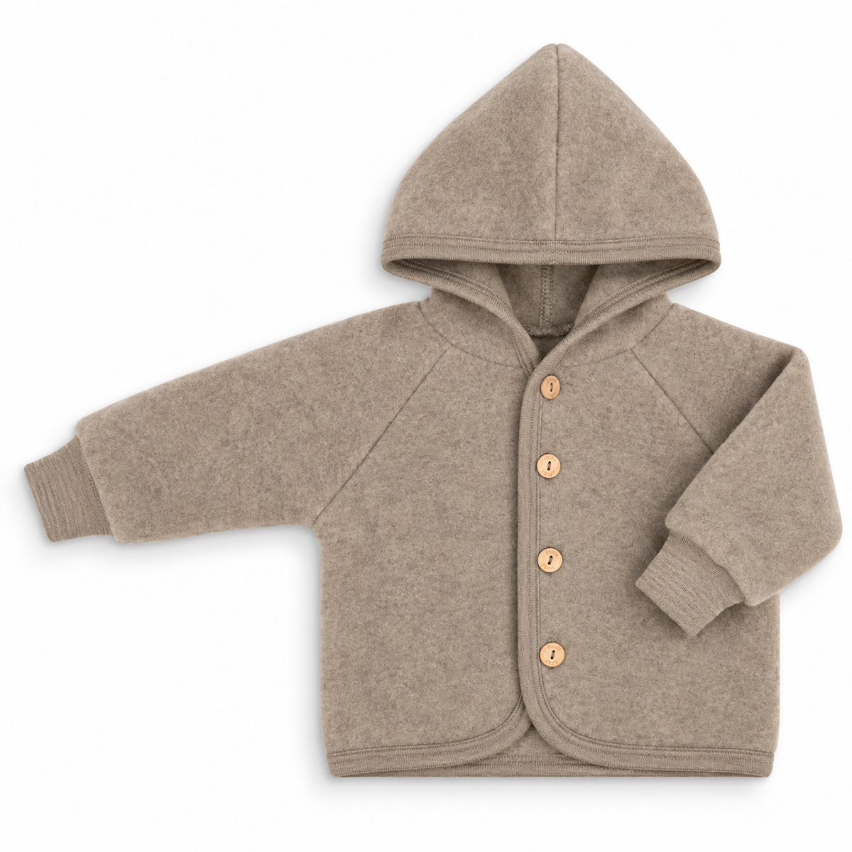 Engel Natur - hooded jacket walnut