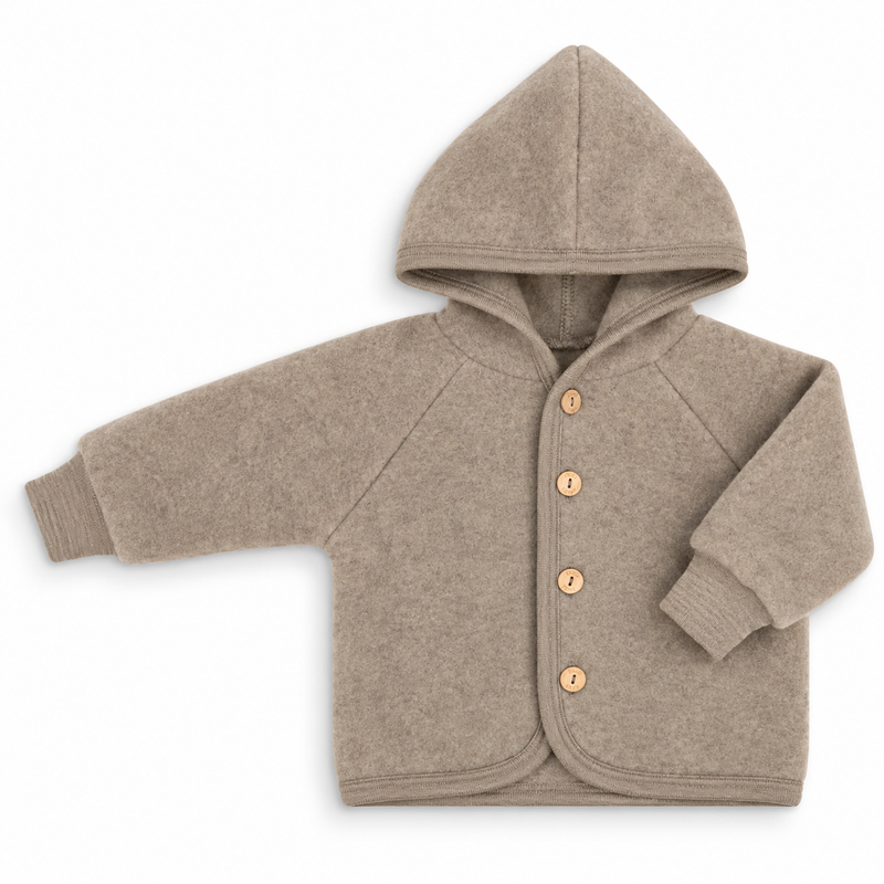 Engel Natur - hooded jacket walnut