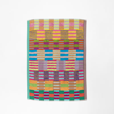 Foekje Fleur Bath Mat 74 Tulip Quilt – eco-friendly 100% cotton bath mat from the Odds & Ends collection, made in Portugal with recycled dyed yarns