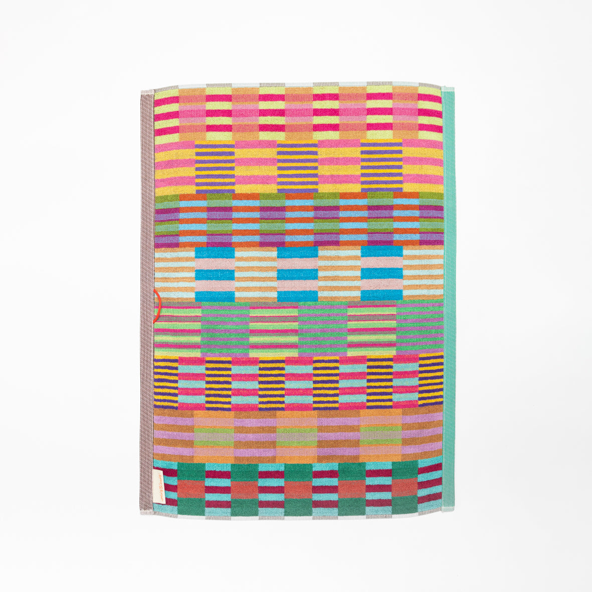 Foekje Fleur Bath Mat 74 Tulip Quilt – eco-friendly 100% cotton bath mat from the Odds & Ends collection, made in Portugal with recycled dyed yarns