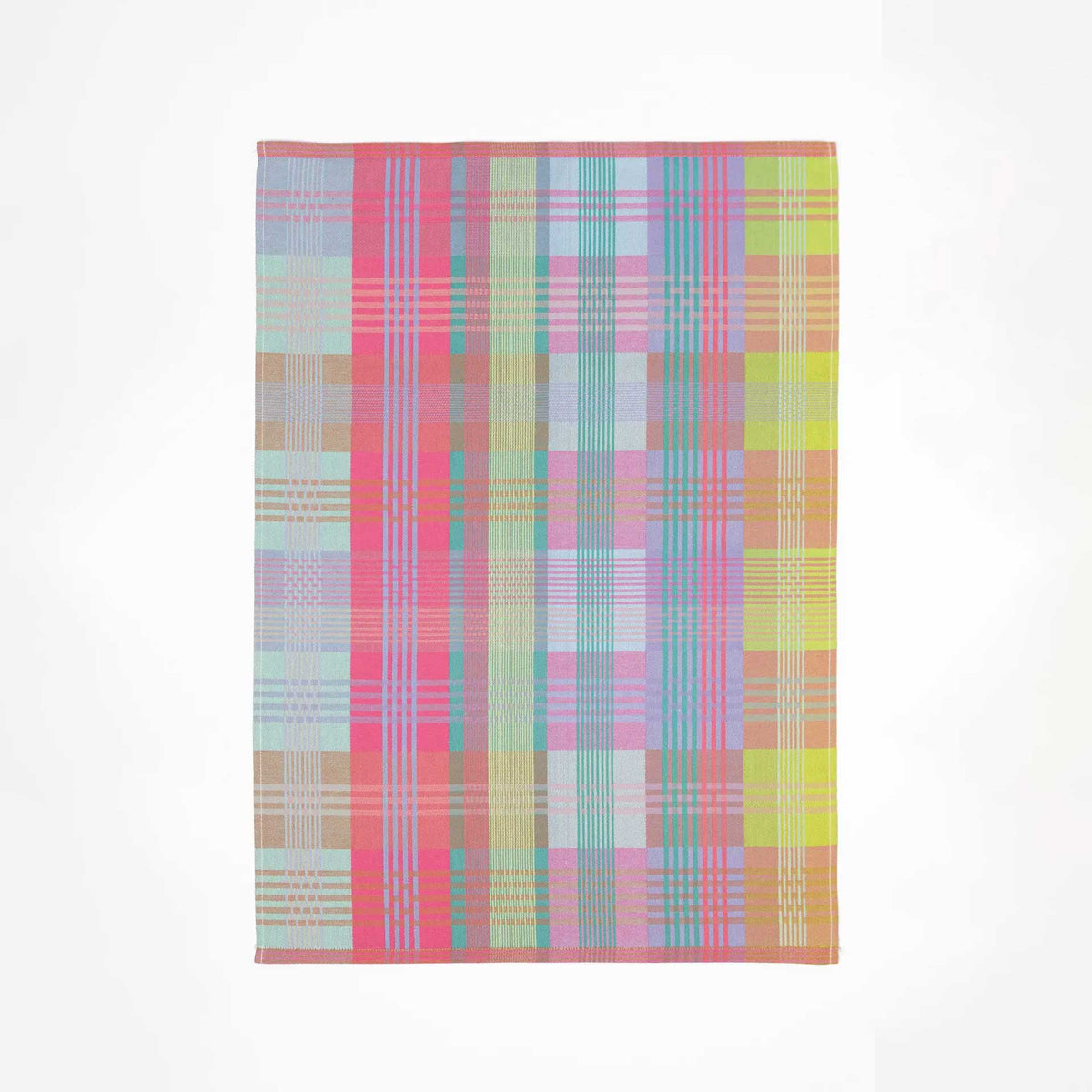 foekje fleur tea towel #117b wild weave made from 100% cotton using industry leftover yarns sustainable kitchen textile 50 x 70 cm made in portugal