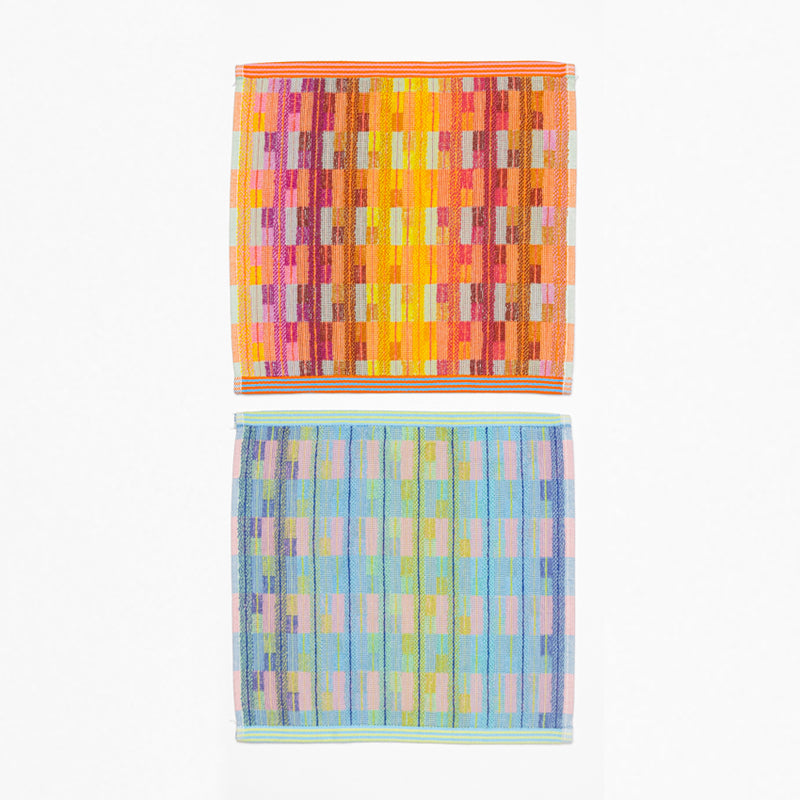 Foekje Fleur Basket #61 in multicolor design, eco-friendly storage basket made from recycled cloth duo, sustainable home decor accessory