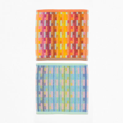 Foekje Fleur Basket #61 in multicolor design, eco-friendly storage basket made from recycled cloth duo, sustainable home decor accessory
