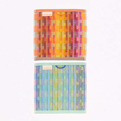 Foekje Fleur Basket #61 in multicolor design, eco-friendly storage basket made from recycled cloth duo, sustainable home decor accessory