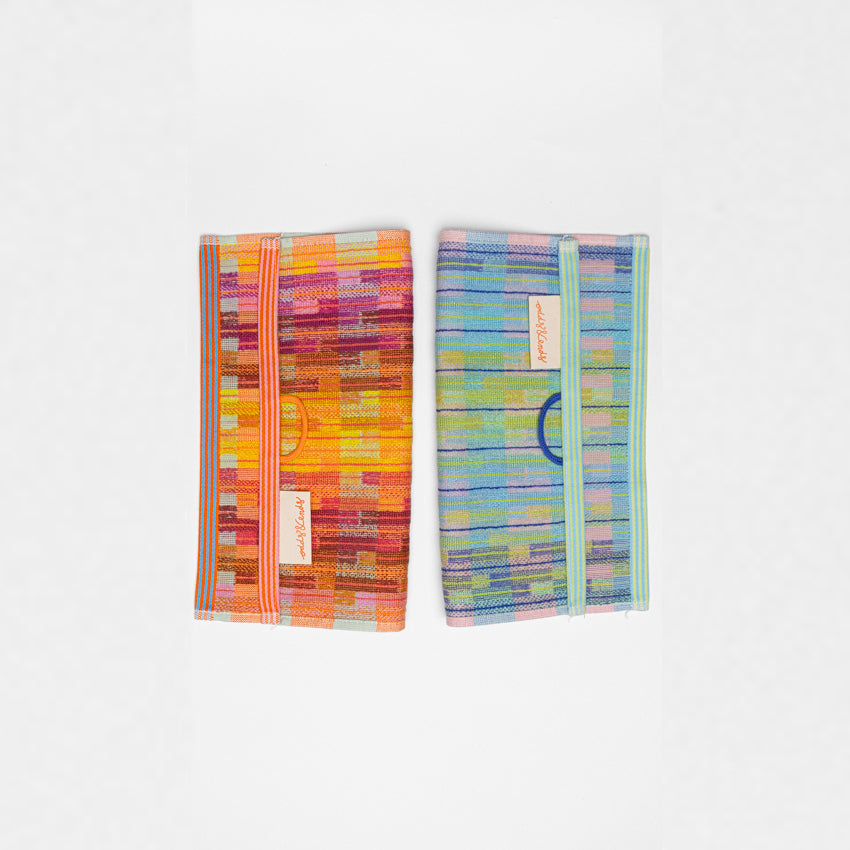 Foekje Fleur Basket #61 in multicolor design, eco-friendly storage basket made from recycled cloth duo, sustainable home decor accessory