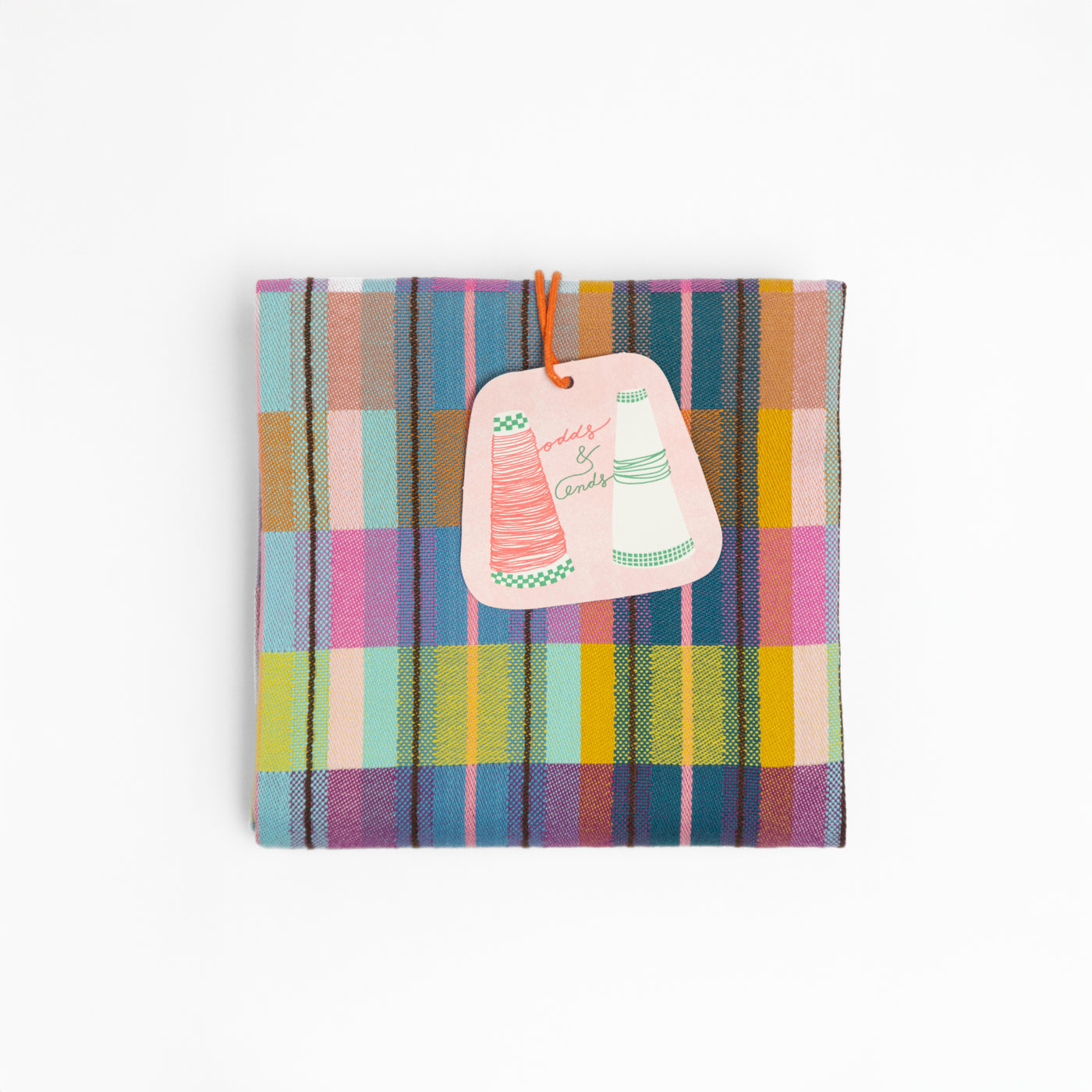 Foekje Fleur tea towel #92B – colourful cotton tea towel made from industry leftover yarns