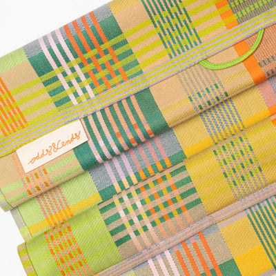 Colorful cotton tea towel made from leftover yarns – 50×70 cm – Foekje Fleur – made in Portugal