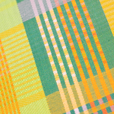 Colorful cotton tea towel made from leftover yarns – 50×70 cm – Foekje Fleur – made in Portugal