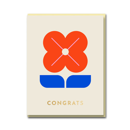 Klang und Kleid - Greeting Card - Darling Clementine (congrats flower)