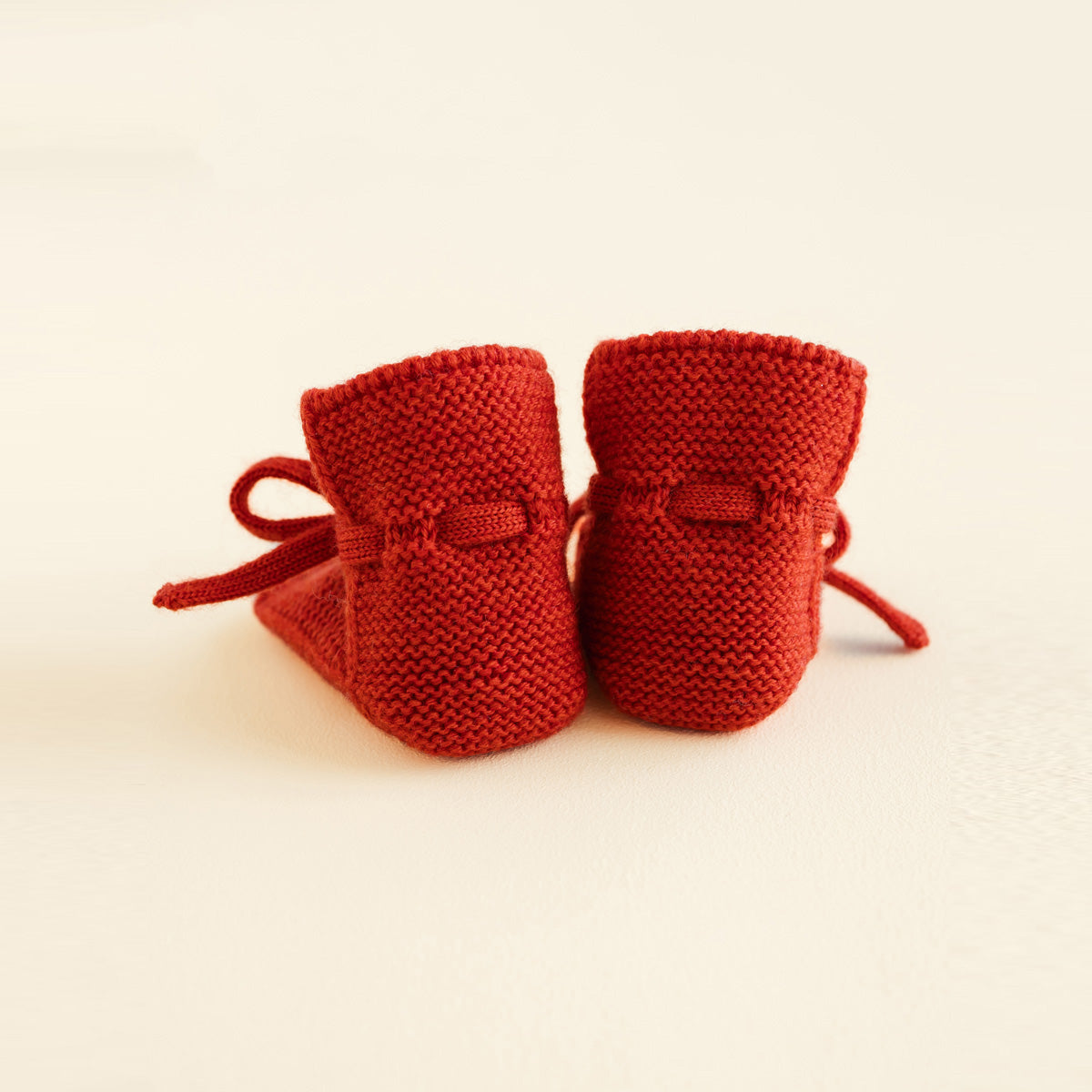 HVID Knitted Baby Booties made of extra fine Italian merino wool in a charming cotton bag HS