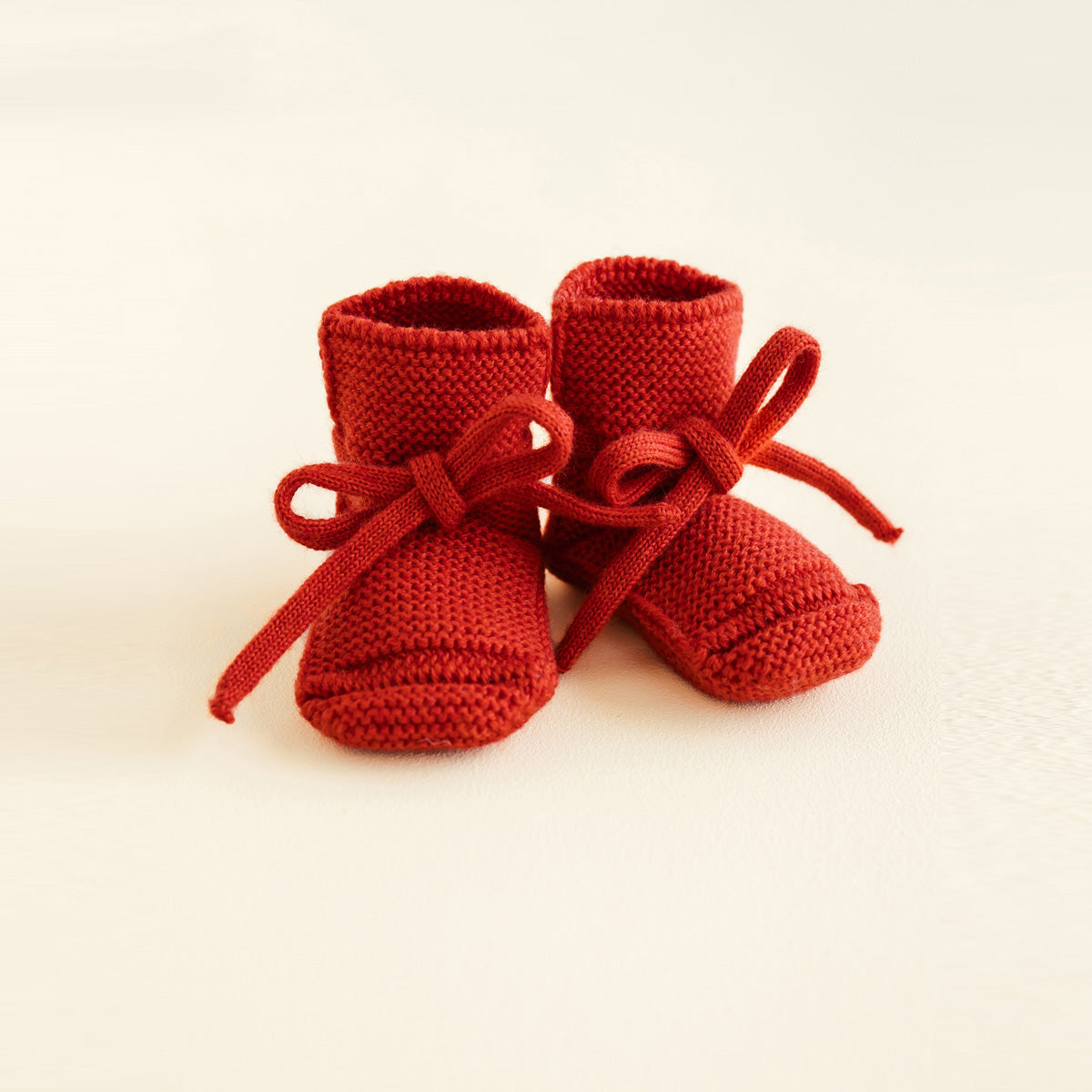 HVID Knitted Baby Booties made of extra fine Italian merino wool in a charming cotton bag HS